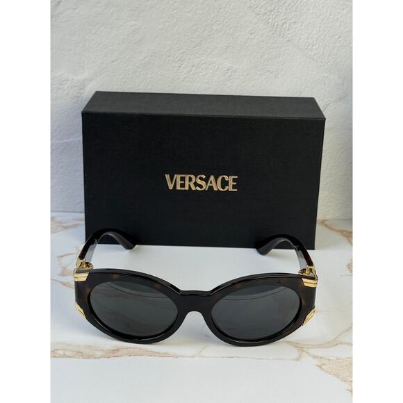 NEW Versace VE4503D Medusa Havana Brown Cat Eye Sunglasses main image 7